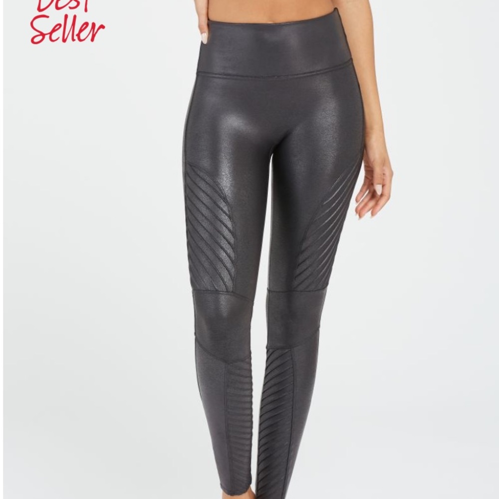 SPANX: Faux Leather Moto Legging